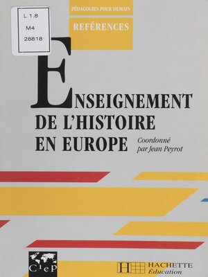 cover image of L'Enseignement de l'histoire en Europe
